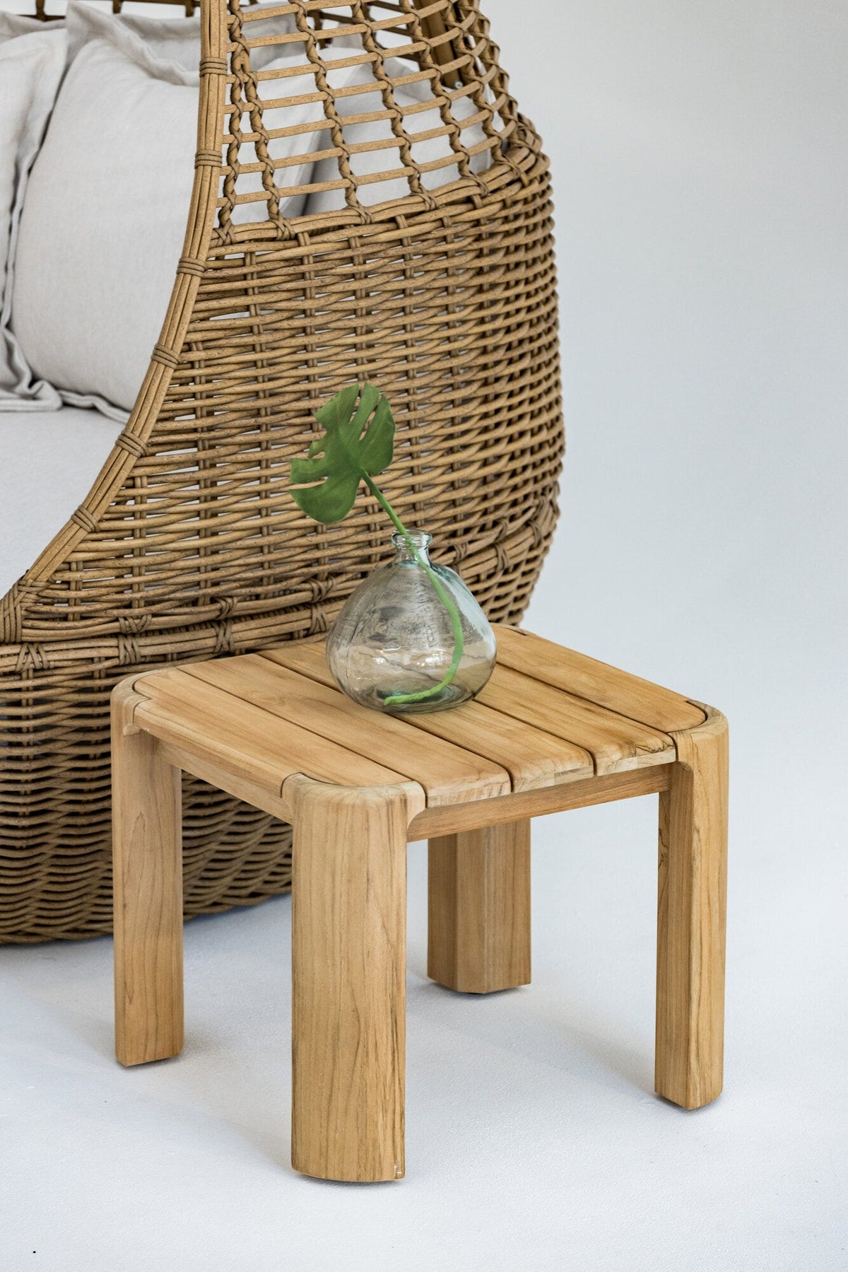 Sunset West Natural Teak Maui End Table — View 4