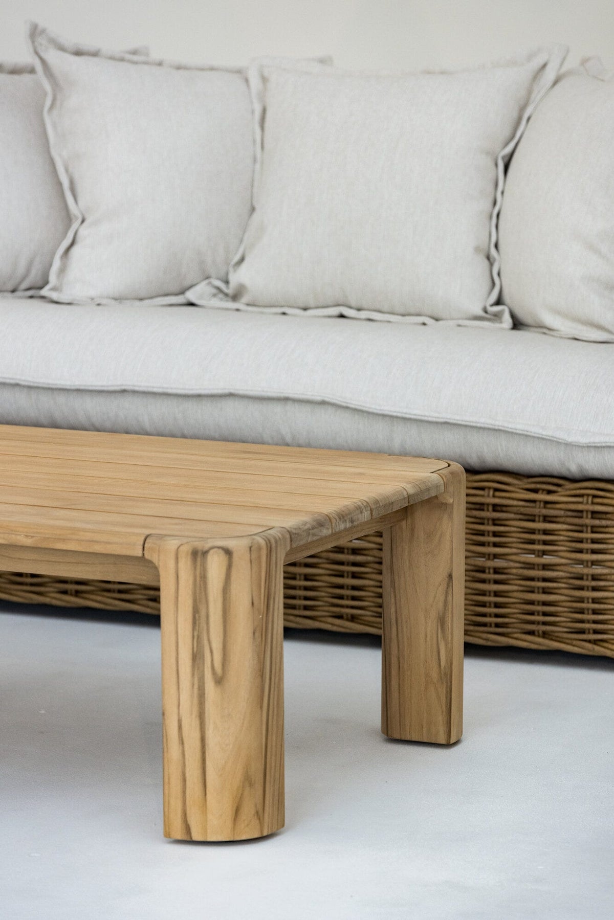 Sunset West Natural Teak Maui Coffee Table — View 7