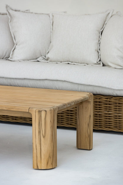 Sunset West Natural Teak Maui Coffee Table — View 7