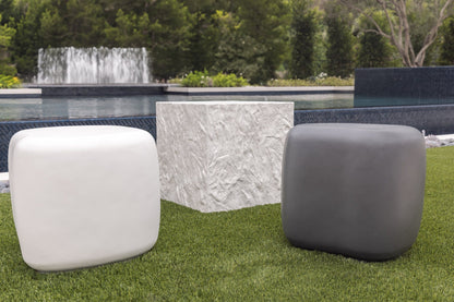 Sunset West Bazaar Pebble End Table - Bone — View 2
