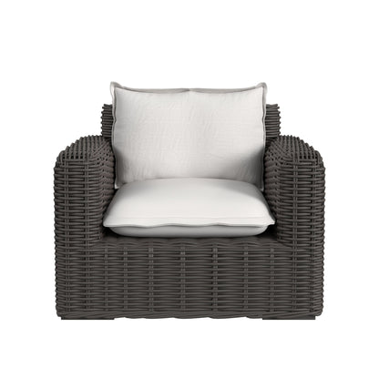 Sunset West Cabo Club Chair in Soothe Pearl w/ Flange Welt — View 2