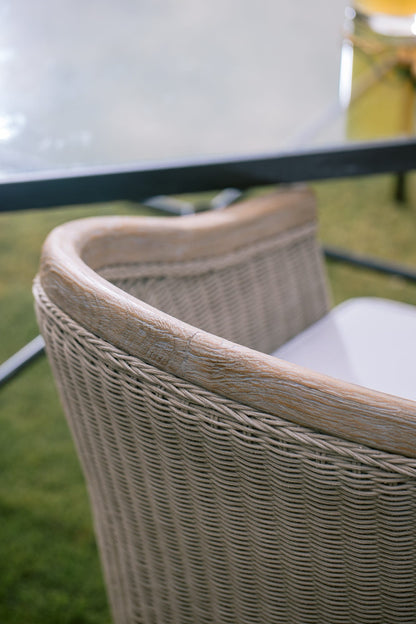 Sunset West Cambria Dining Chair in Canvas Canvas w/ Self Welt