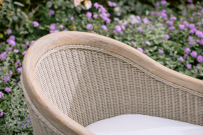 Sunset West Cambria Dining Chair in Canvas Canvas w/ Self Welt — View 3