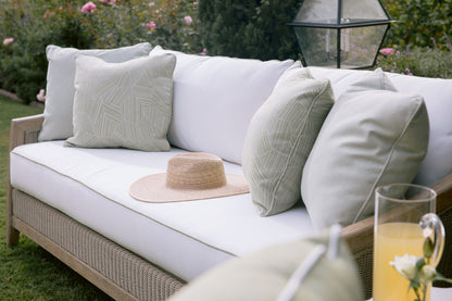 Sunset West Cambria Sofa in Canvas Canvas w/ Self Welt — View 6