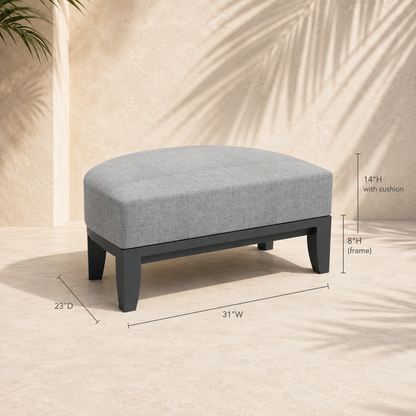 Coronado Aluminum Ottoman
