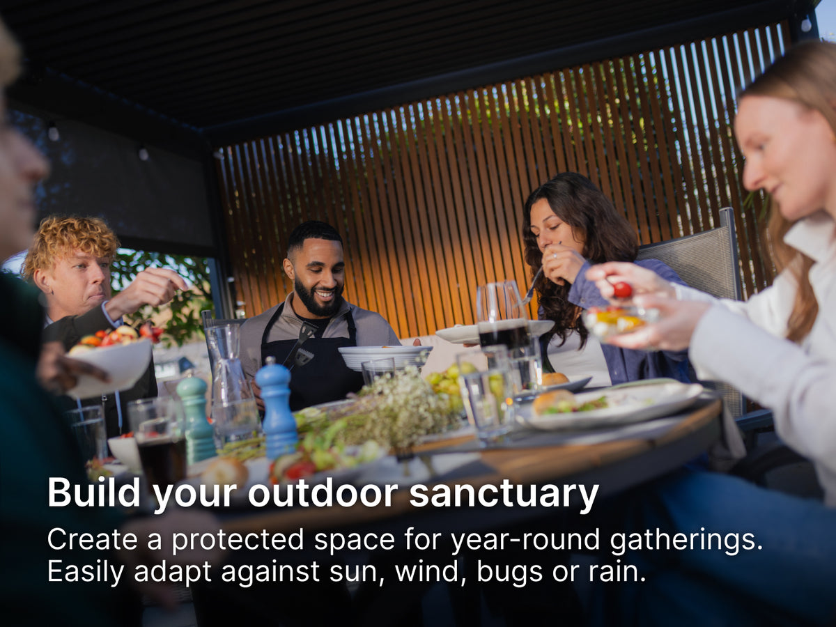 PERGOLUX Pergola 4 outdoor lifestyle view