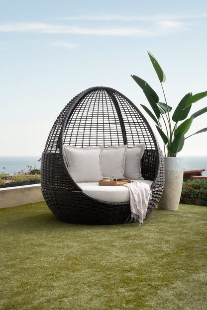 Sunset West Cabo Daybed in Soothe Pearl w/ Flange Welt — View 3