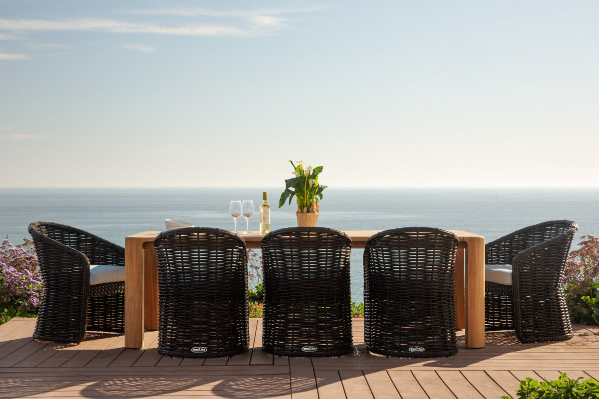 Sunset West Natural Teak Maui 96 in. Rectangular Dining Table — View 8