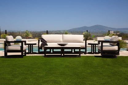 Sunset West Malibu Sofa in Cast Silver, No Welt — View 6