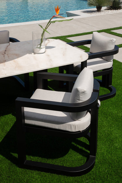 Sunset West Malibu 96 in. Rectangular Dining Table — View 5