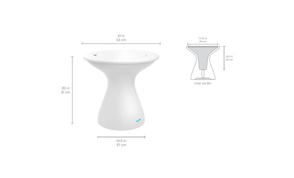 Ledge Autograph Tall Ice Bin Side Table