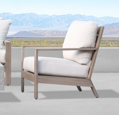 Sunset West Laguna Club Chair in Canvas Flax, No Welt