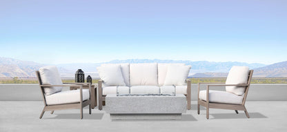 Sunset West Laguna Club Chair in Canvas Flax, No Welt — View 9