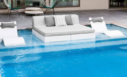 Ledge Affinity Square Sunbed with Backrest Cushion