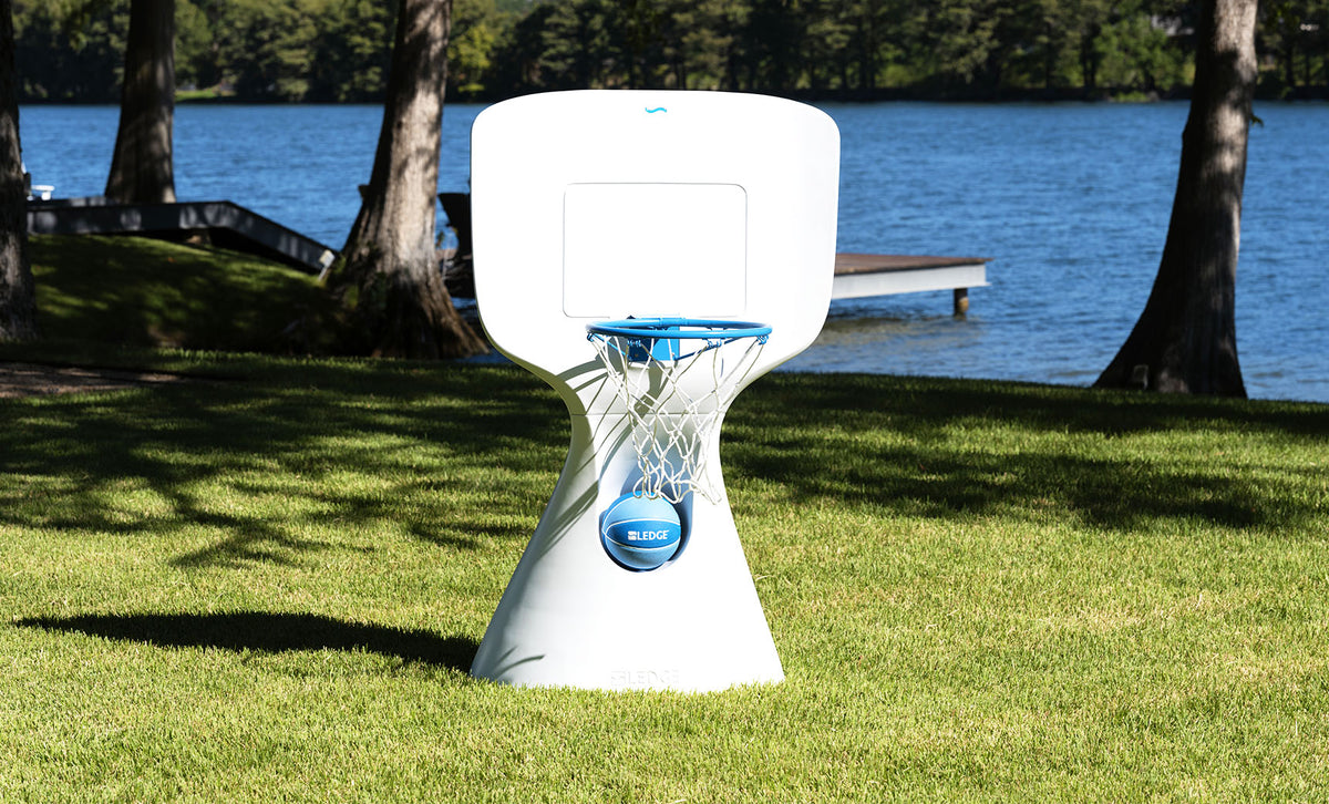 Ledge Hoopstr and Signature Slide In-Pool Games Set