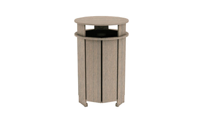 Ledge Mainstay Round Trash Bin
