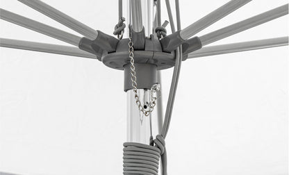 Ledge 8.5' Rectangle Pulley Essential Fiberglass Umbrella