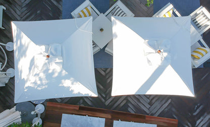 Ledge 11' Octagon Pulley Essential Fiberglass Umbrella