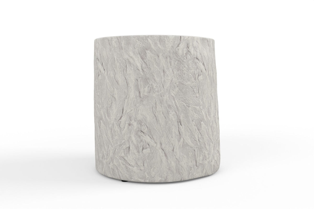 Sunset West Bazaar Antique Stone Round End Table — View 2