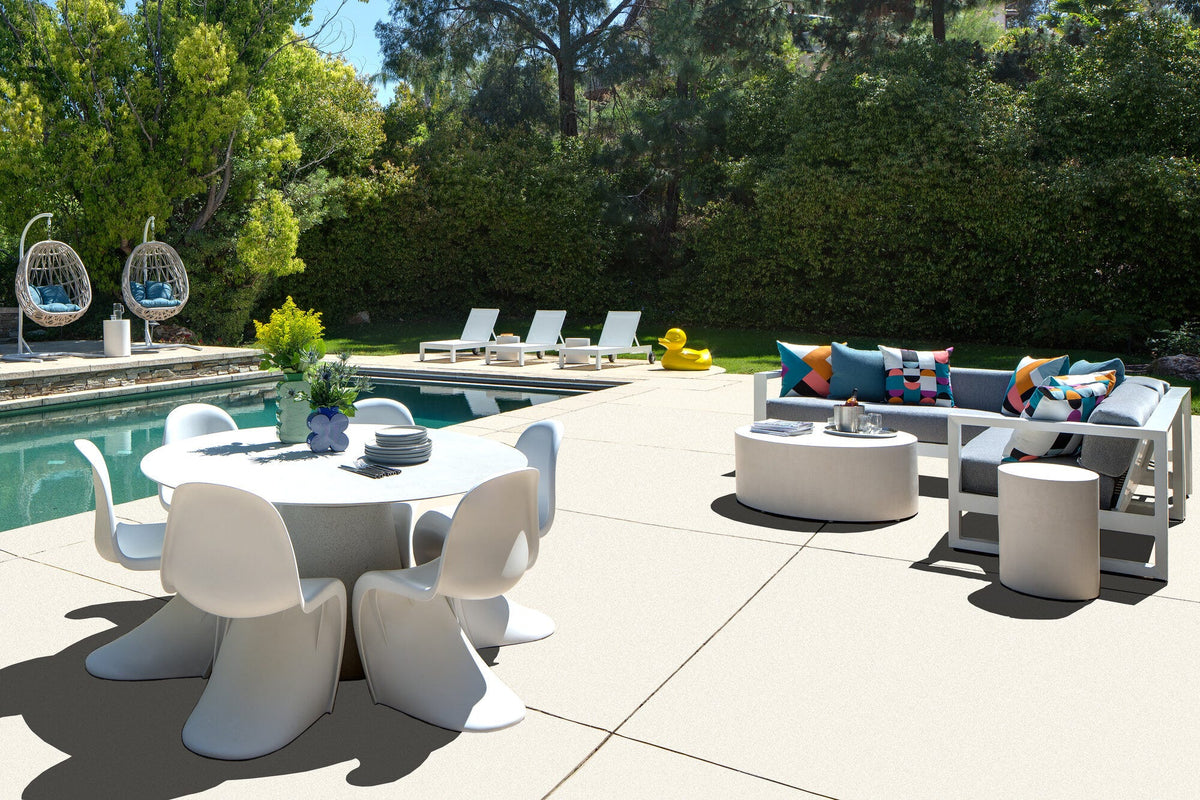 Sunset West Newport Sectional in Cast Silver, No Welt — View 5