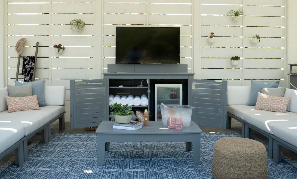 Ledge Mainstay Bar Credenza with TV Mount