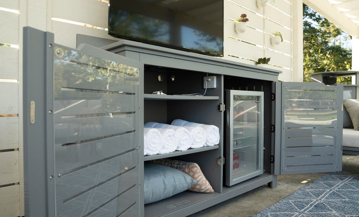 Ledge Mainstay Bar Credenza with TV Mount