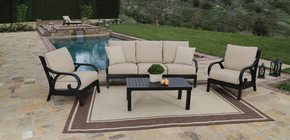 Sunset West Monterey Sofa in Linen Stone w/ Self Welt — View 5