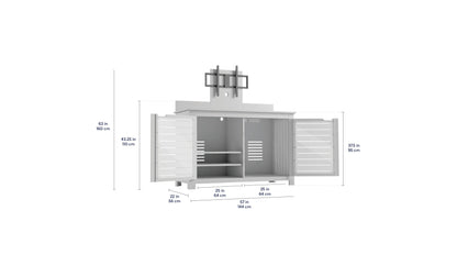 Ledge Mainstay Bar Credenza with TV Mount