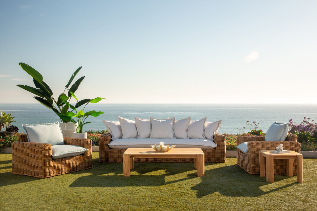 Sunset West Natural Teak Maui End Table — View 3