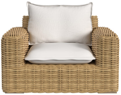 Sunset West Playa Club Chair in Soothe Pearl w/ Flange Welt — View 3