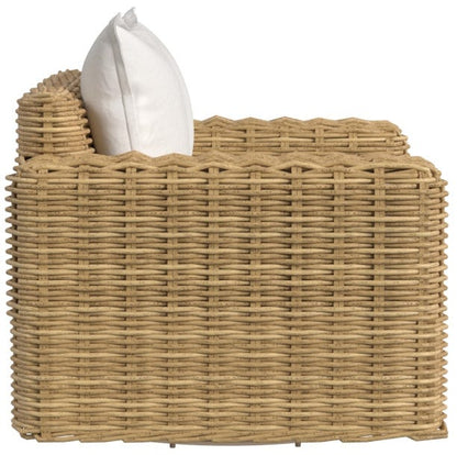 Sunset West Playa Club Chair in Soothe Pearl w/ Flange Welt — View 4