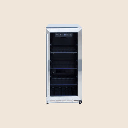 15" 3.2 Cu Outdoor Rated Refrigerator w/ Glass Door by Summerset