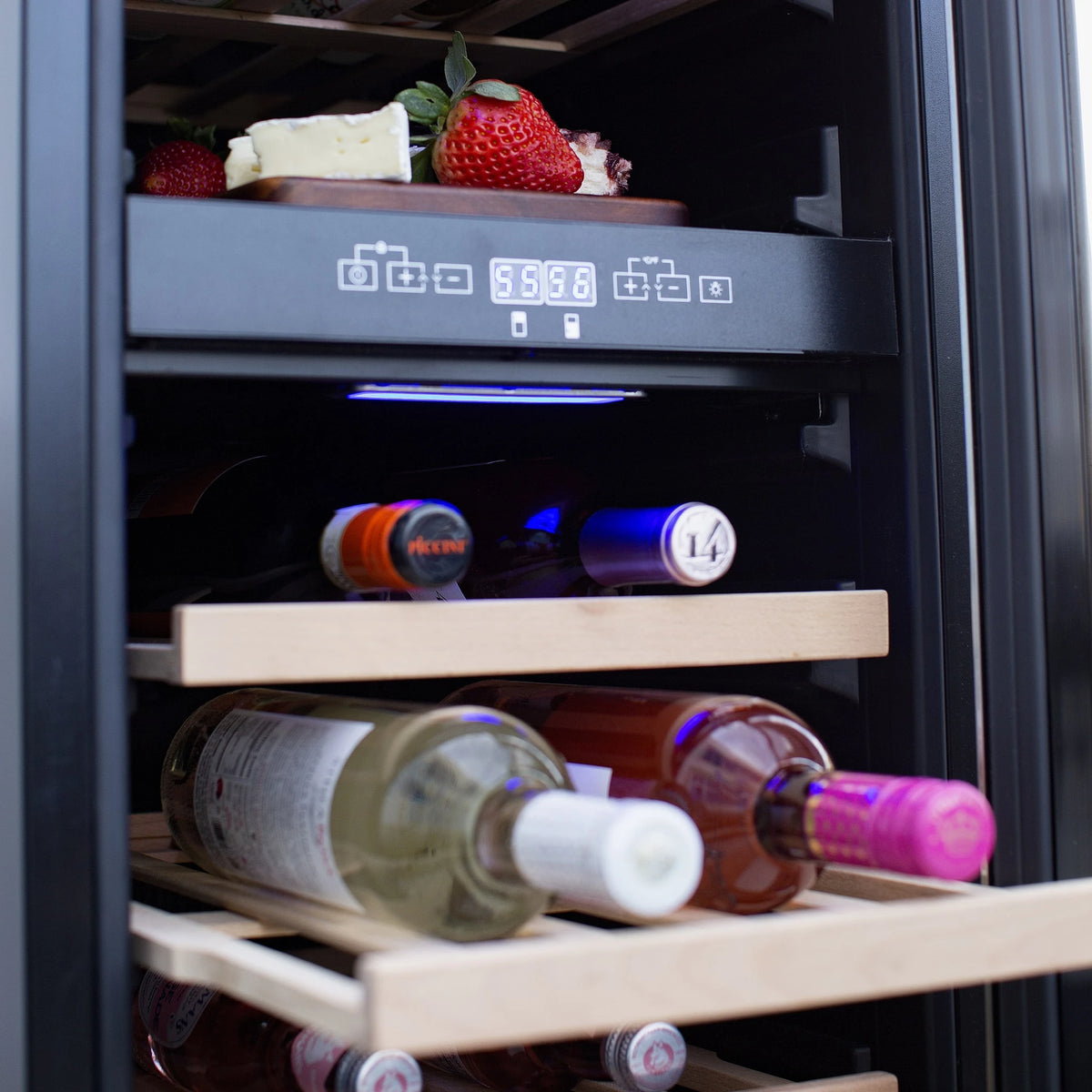 15" 2.9 Cu. Outdoor Rated Dual Zone Wine Cooler by Summerset