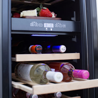 15" 2.9 Cu. Outdoor Rated Dual Zone Wine Cooler by Summerset