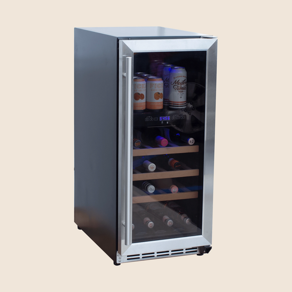 15" 2.9 Cu. Outdoor Rated Dual Zone Wine Cooler