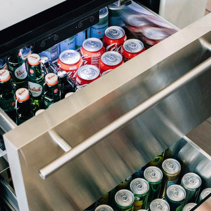 24" 5 Cu. Deluxe Outdoor Rated 2-Drawer Refrigerator by Summerset