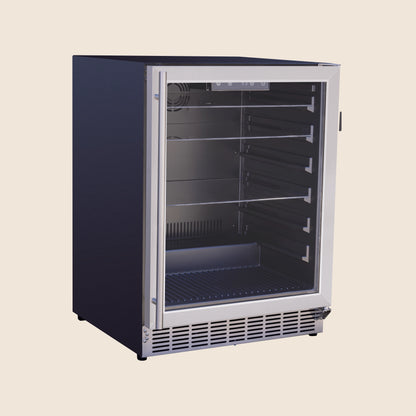 24" 5 Cu. Outdoor Rated Refrigerator w/ Glass Door by Summerset