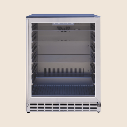 24" 5 Cu. Outdoor Rated Refrigerator w/ Glass Door by Summerset