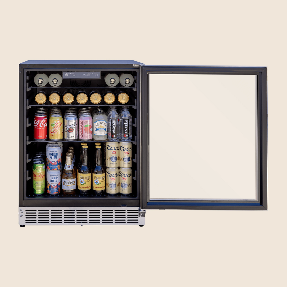 24" 5 Cu. Outdoor Rated Refrigerator w/ Glass Door by Summerset