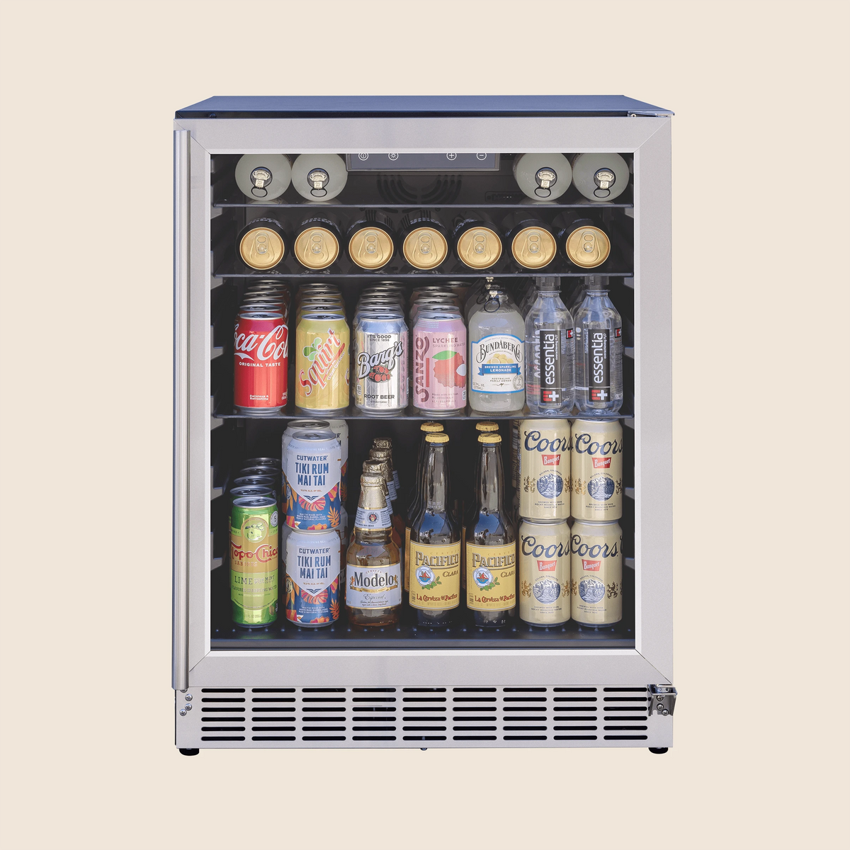 24" 5 Cu. Outdoor Rated Refrigerator w/ Glass Door by Summerset