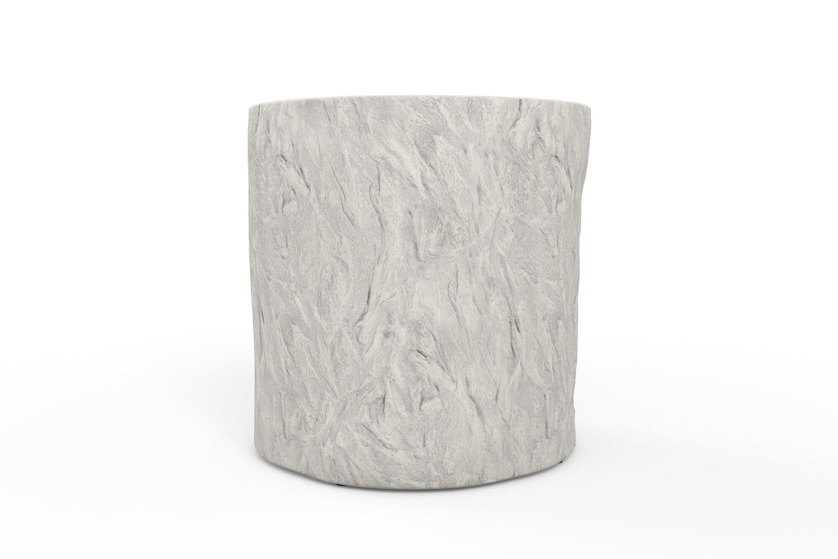 Sunset West Bazaar Antique Stone Round End Table — View 3