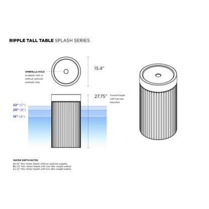 Ripple Tall Table