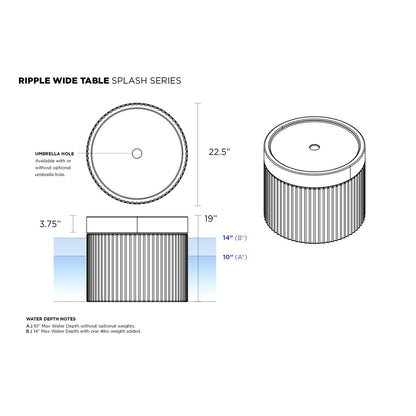Ripple Wide Table