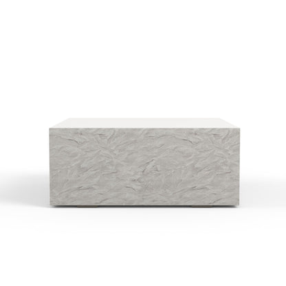 Sunset West Bazaar Antique Stone Square Coffee Table — View 2