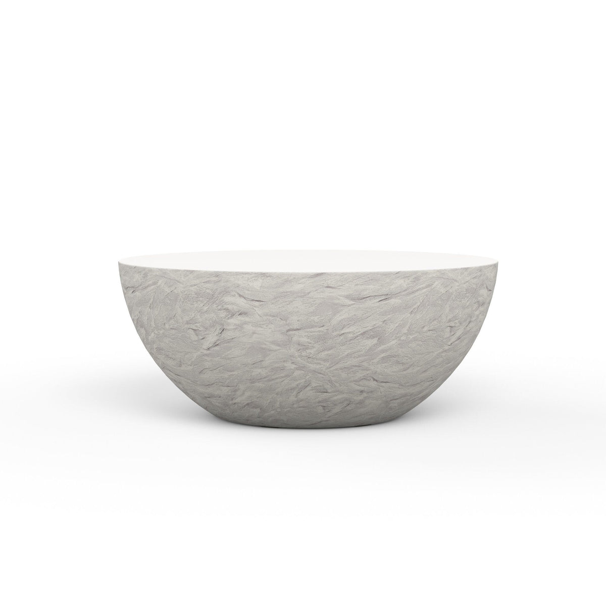 Sunset West Bazaar Antique Stone Bowl Coffee Table — View 3