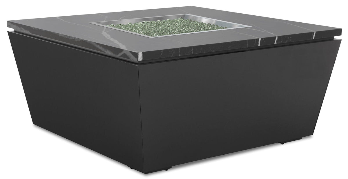 Sunset West Bazaar Graphite Square Fire Table