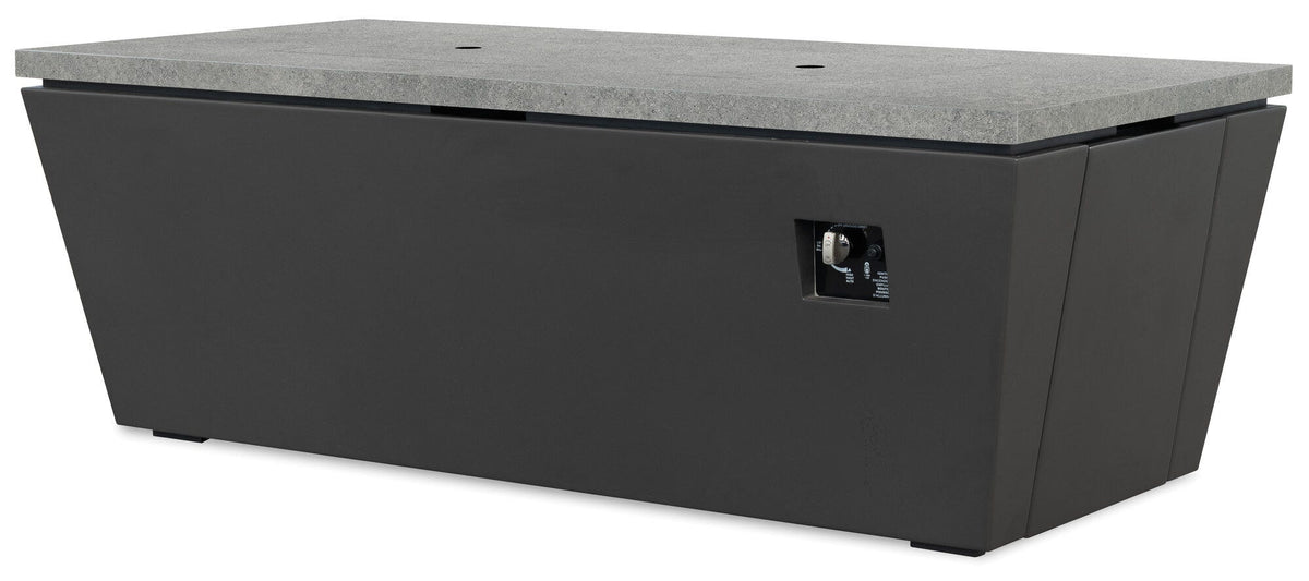 Sunset West Bazaar Graphite Rectangular Fire Table — View 2