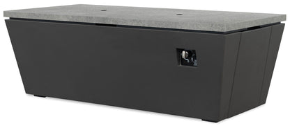 Sunset West Bazaar Graphite Rectangular Fire Table — View 2