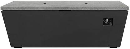 Sunset West Bazaar Graphite Rectangular Fire Table — View 4