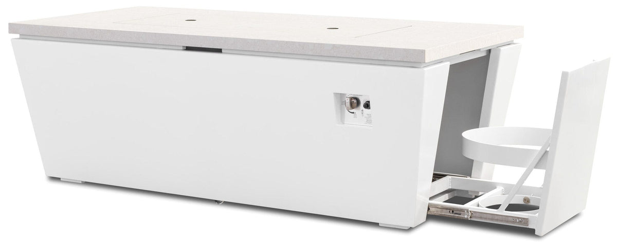 Sunset West Bazaar Frost Rectangular Fire Table — View 4